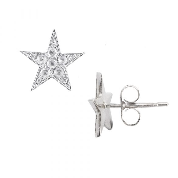 Diamond Star Stud Earrings