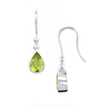 Peridot Bead Drop Earrings