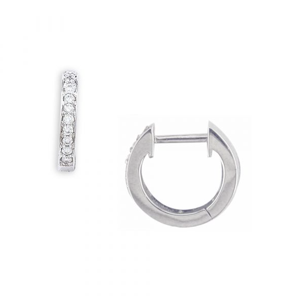 Diamond Hoop Earrings