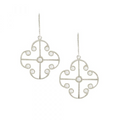 Diamond Lattice Drop Earrings
